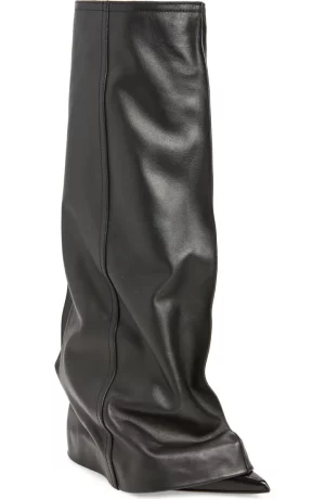 Pants Overlay Pointed Toe Boot