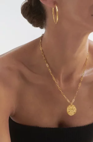 Goddess Coin Pendant Necklace