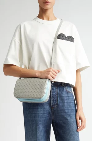 Intrecciato Leather Shoulder Bag